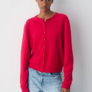 NWT Aritzia Bare Cashmere EXEMPLAR Cardigan Flashing Red XS